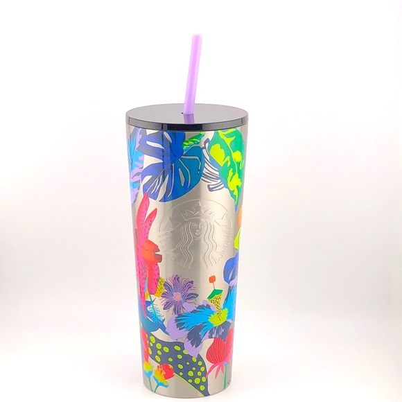Starbucks Summer Immersive Florals 2023 Stainless Steel Tumbler 24oz - Picture 5 of 9